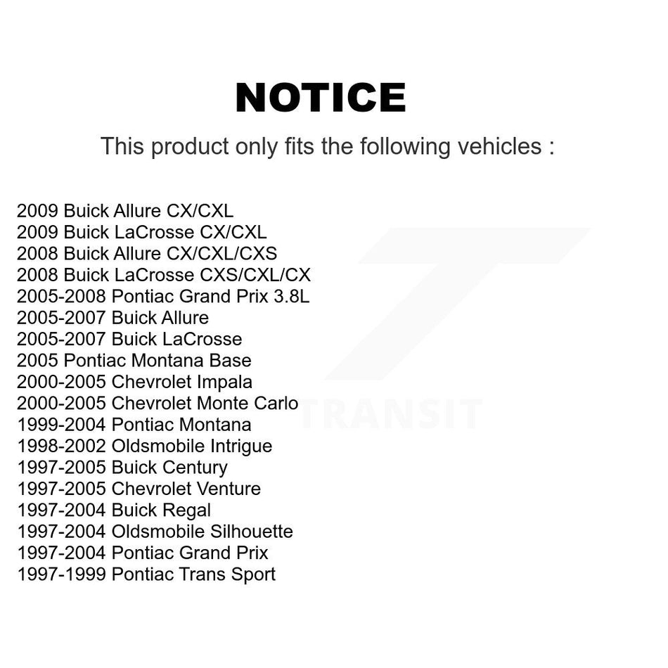 Front Brake Hydraulic Hose 12-H380581 For Buick Pontiac Chevrolet Grand Prix LaCrosse Impala Montana