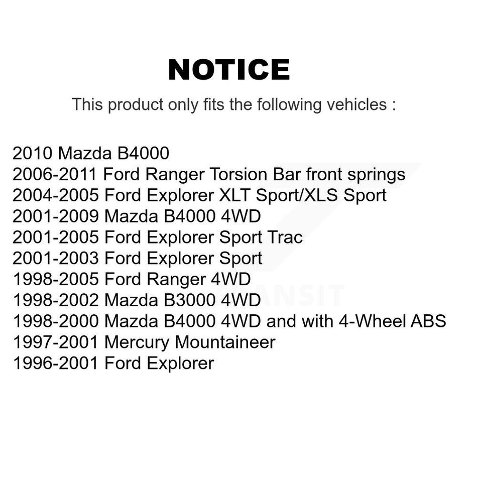 Front Right Brake Hydraulic Hose 12-H381157 For Ford Ranger Mazda B4000 Explorer Sport Trac B3000