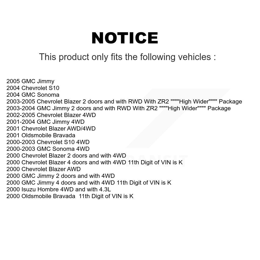 Front Right Brake Hydraulic Hose 12-H381343 For Chevrolet GMC Blazer S10 Jimmy Sonoma Isuzu Hombre