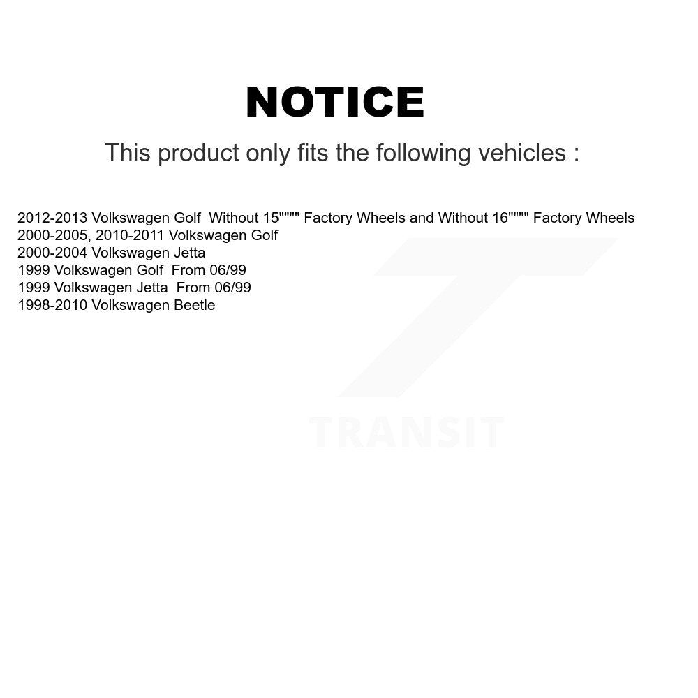 Front Brake Hydraulic Hose 12-H620001 For Volkswagen Golf Jetta Beetle