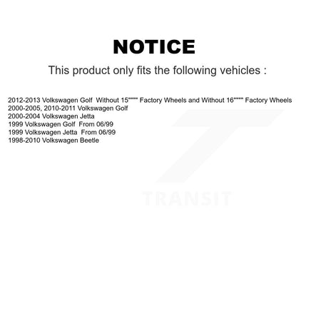 Front Brake Hydraulic Hose 12-H620001 For Volkswagen Golf Jetta Beetle