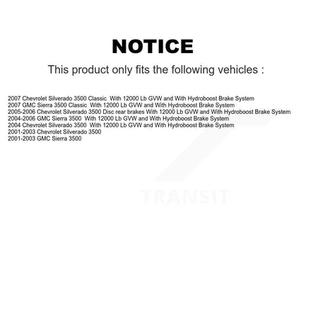 Rear Left Brake Hydraulic Hose 12-H620042 For Chevrolet GMC Sierra 3500 Silverado Classic