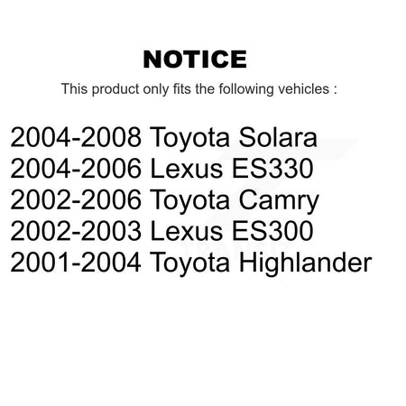Front Right Brake Hydraulic Hose 12-H620223 For Toyota Camry Highlander Lexus Solara ES330 ES300