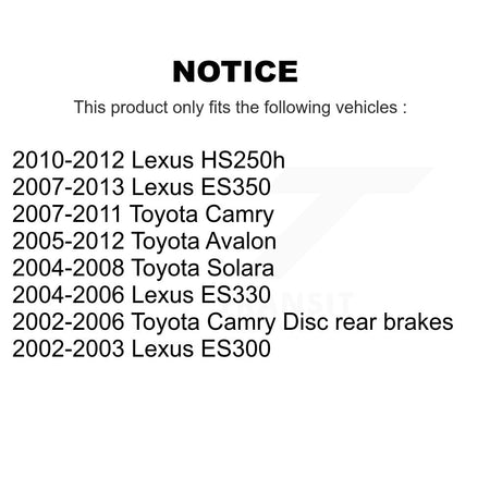 Rear Right Brake Hydraulic Hose 12-H620227 For Toyota Camry Lexus ES350 Solara Avalon ES330 ES300