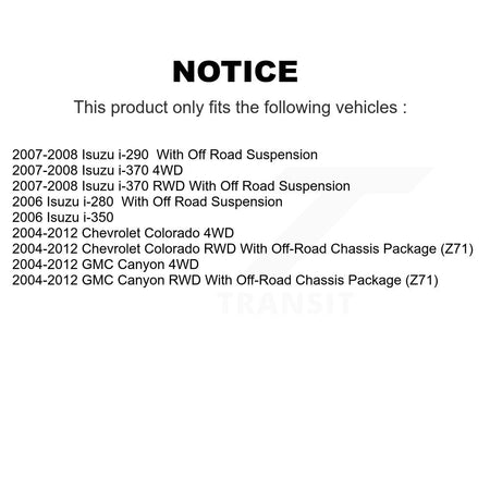 Front Right Brake Hydraulic Hose 12-H620447 For Chevrolet Colorado GMC Canyon Isuzu i-280 i-350