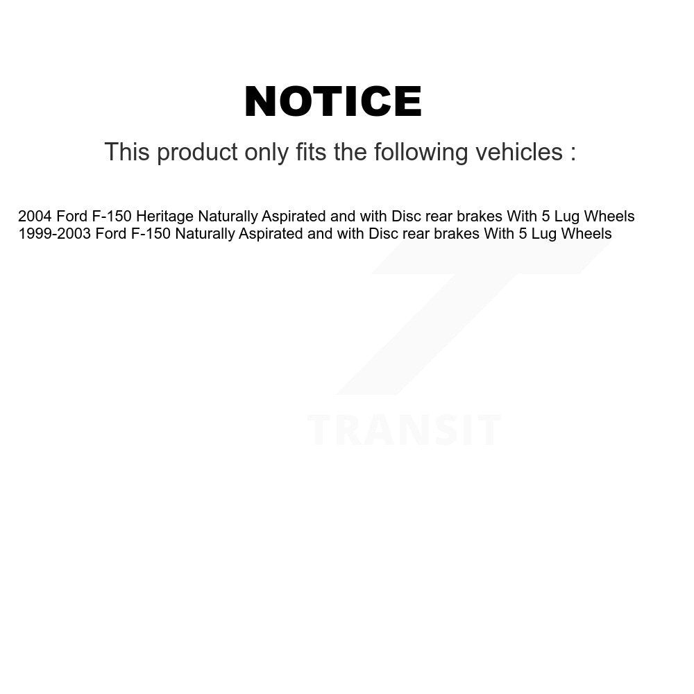 Rear Left Brake Hydraulic Hose 12-H620631 For Ford F-150 Heritage With 5 Lug Wheels