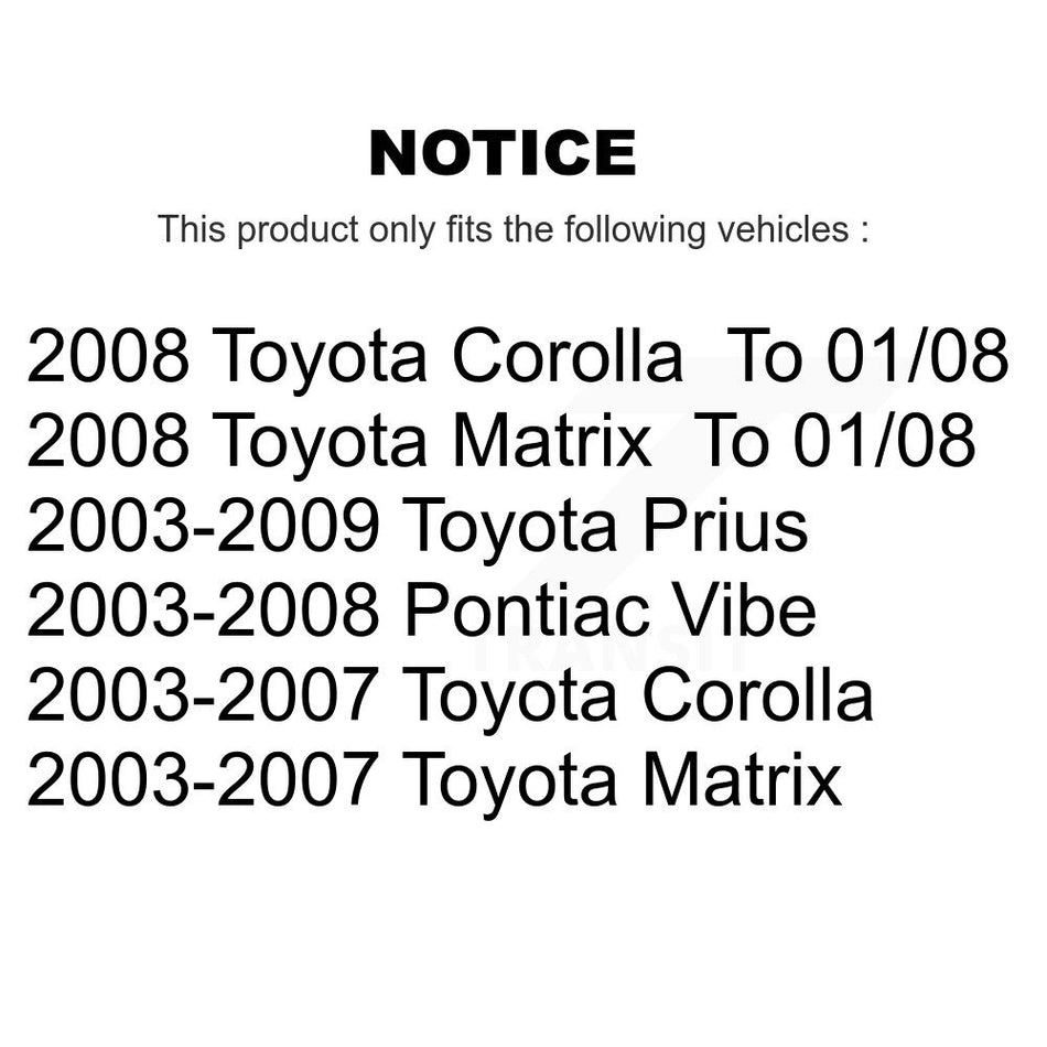 Front Left Brake Hydraulic Hose 12-H620640 For Toyota Corolla Matrix Pontiac Vibe Prius