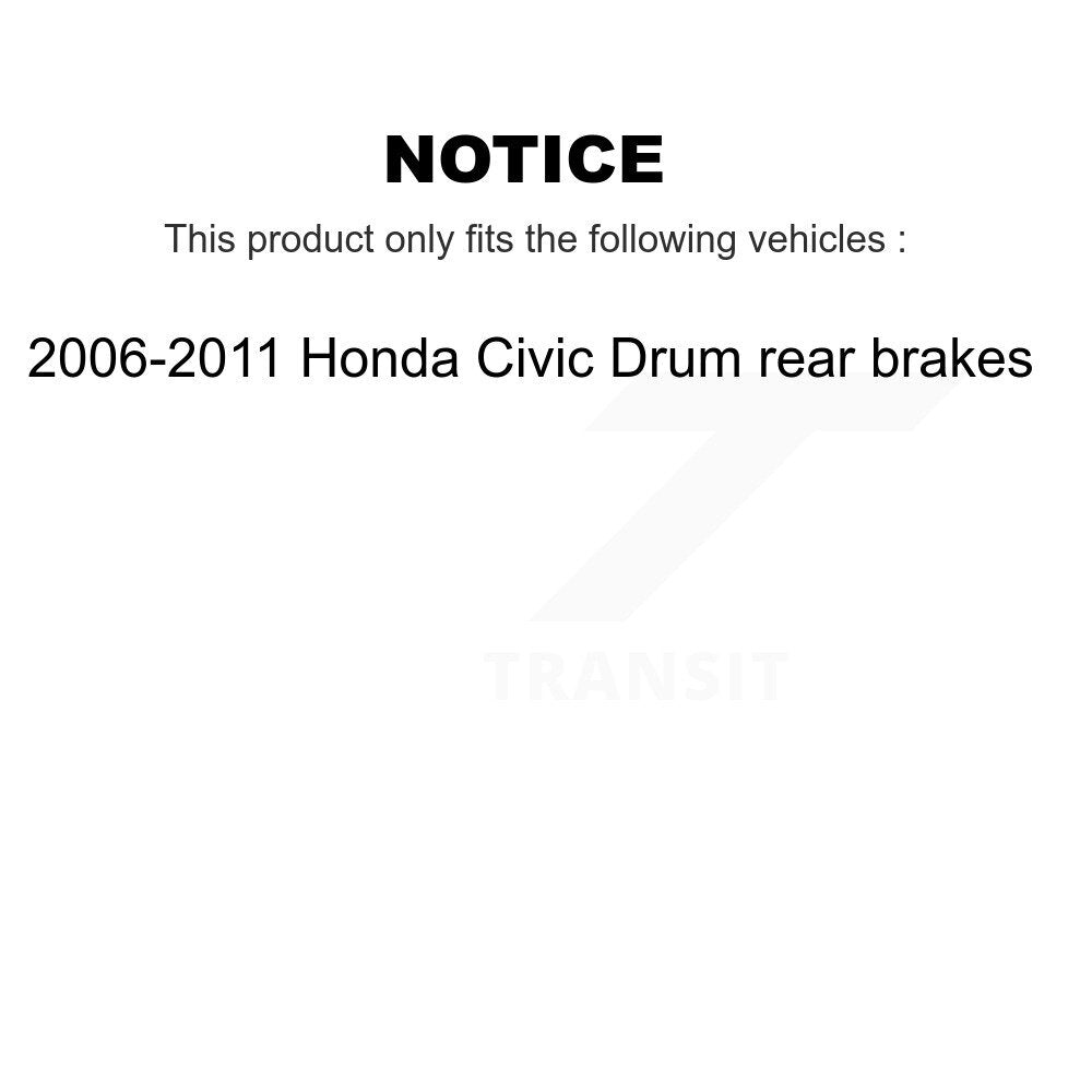Rear Brake Hydraulic Hose 12-H620749 For 2006-2011 Honda Civic Drum rear brakes