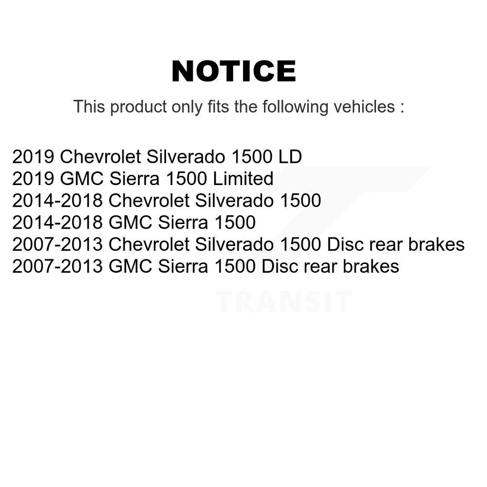 Rear Left Brake Hydraulic Hose 12-H620767 For GMC Sierra 1500 Chevrolet Silverado LD Limited