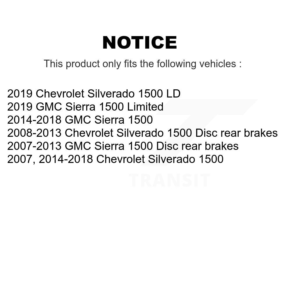 Rear Right Brake Hydraulic Hose 12-H620770 For GMC Sierra 1500 Chevrolet Silverado LD Limited