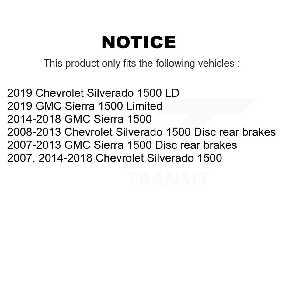 Rear Right Brake Hydraulic Hose 12-H620770 For GMC Sierra 1500 Chevrolet Silverado LD Limited