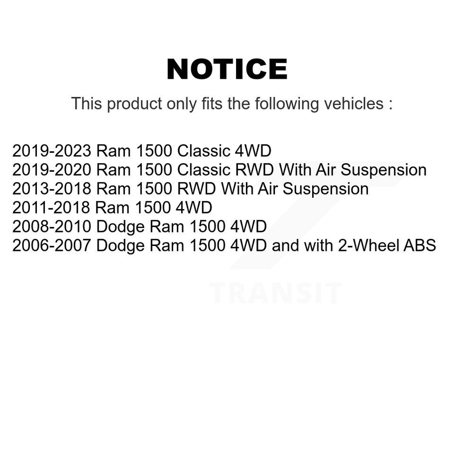 Front Right Brake Hydraulic Hose 12-H620936 For Ram 1500 Classic Dodge