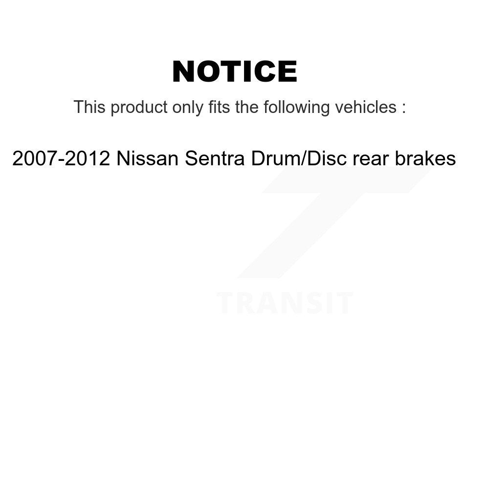 Rear Brake Hydraulic Hose 12-H621122 For 2007-2012 Nissan Sentra Drum Disc rear brakes