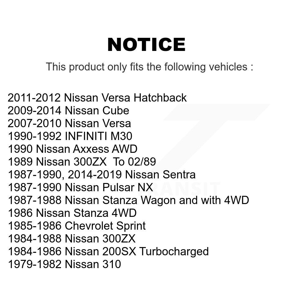 Brake Hydraulic Hose 12-H621143 For Nissan Versa Sentra Cube 300ZX Pulsar NX 200SX Axxess Stanza M30