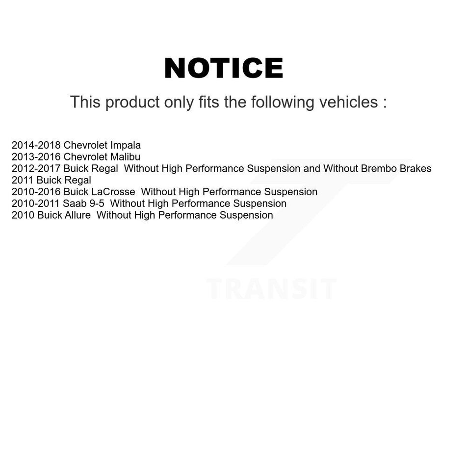 Front Brake Hydraulic Hose 12-H621163 For Chevrolet Malibu Buick Impala LaCrosse Regal Saab 9-5