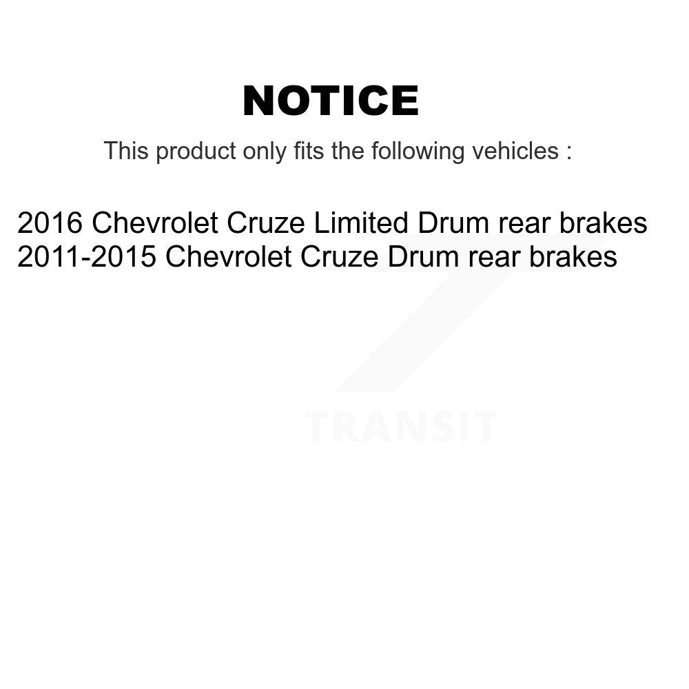 Rear Right Brake Hydraulic Hose 12-H621656 For Chevrolet Cruze Limited Drum rear brakes