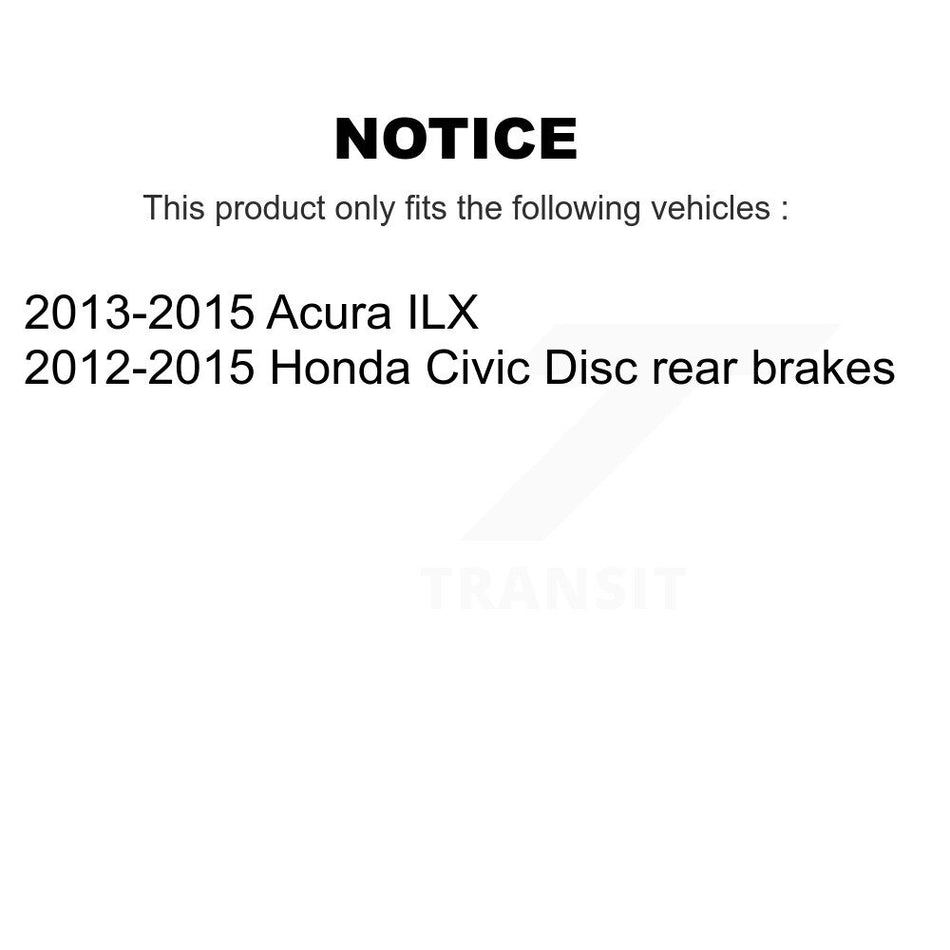Rear Right Brake Hydraulic Hose 12-H621924 For Honda Civic Acura ILX