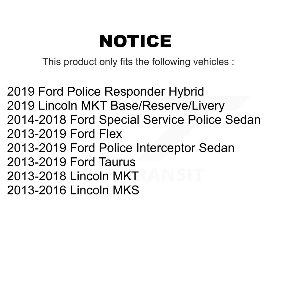 Front Right Brake Hydraulic Hose 12-H622048 For Ford Flex Taurus Police Interceptor Sedan Lincoln
