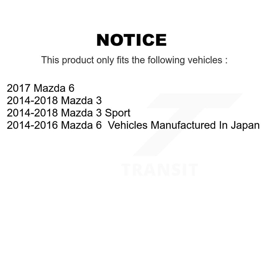 Rear Brake Hydraulic Hose 12-H622484 For Mazda 3 Sport 6
