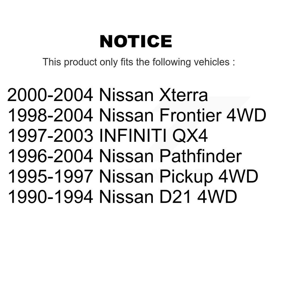 Rear Drum Brake Hardware Kit 13-H17328 For Nissan Pathfinder Xterra Frontier INFINITI QX4 D21 Pickup