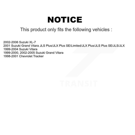 Rear Drum Brake Hardware Kit 13-H17377 For Suzuki Grand Vitara Chevrolet Tracker XL-7