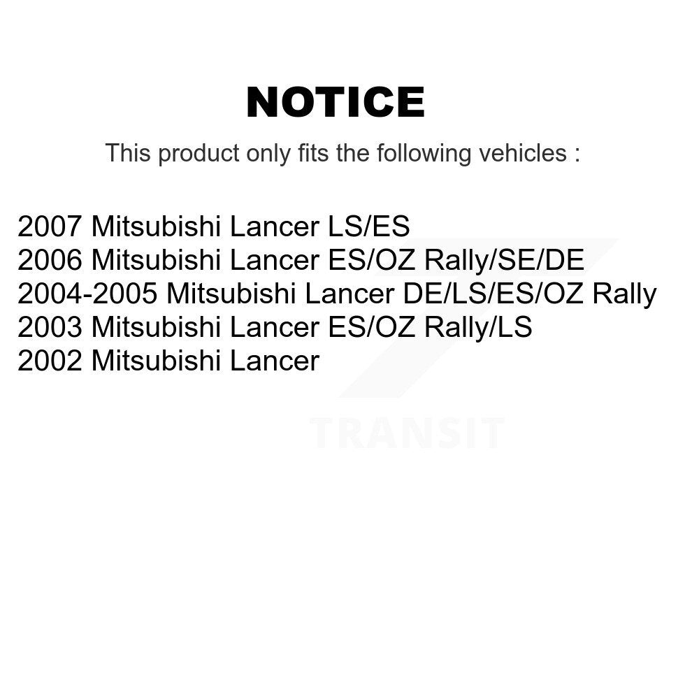 Rear Drum Brake Hardware Kit 13-H17381 For Mitsubishi Lancer