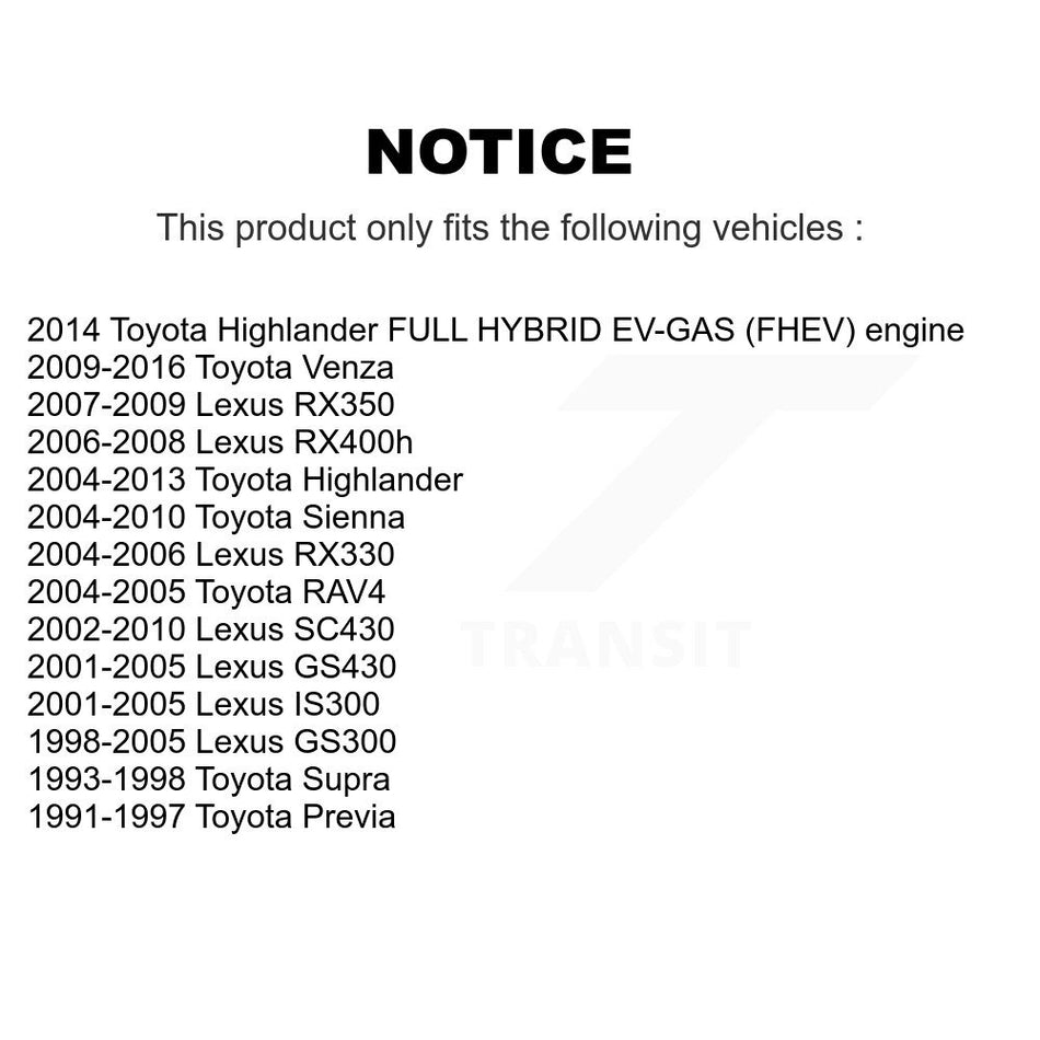 Rear Parking Brake Hardware Kit 13-H17393 For Toyota Venza Highlander Sienna Lexus RX350 RX330 RAV4