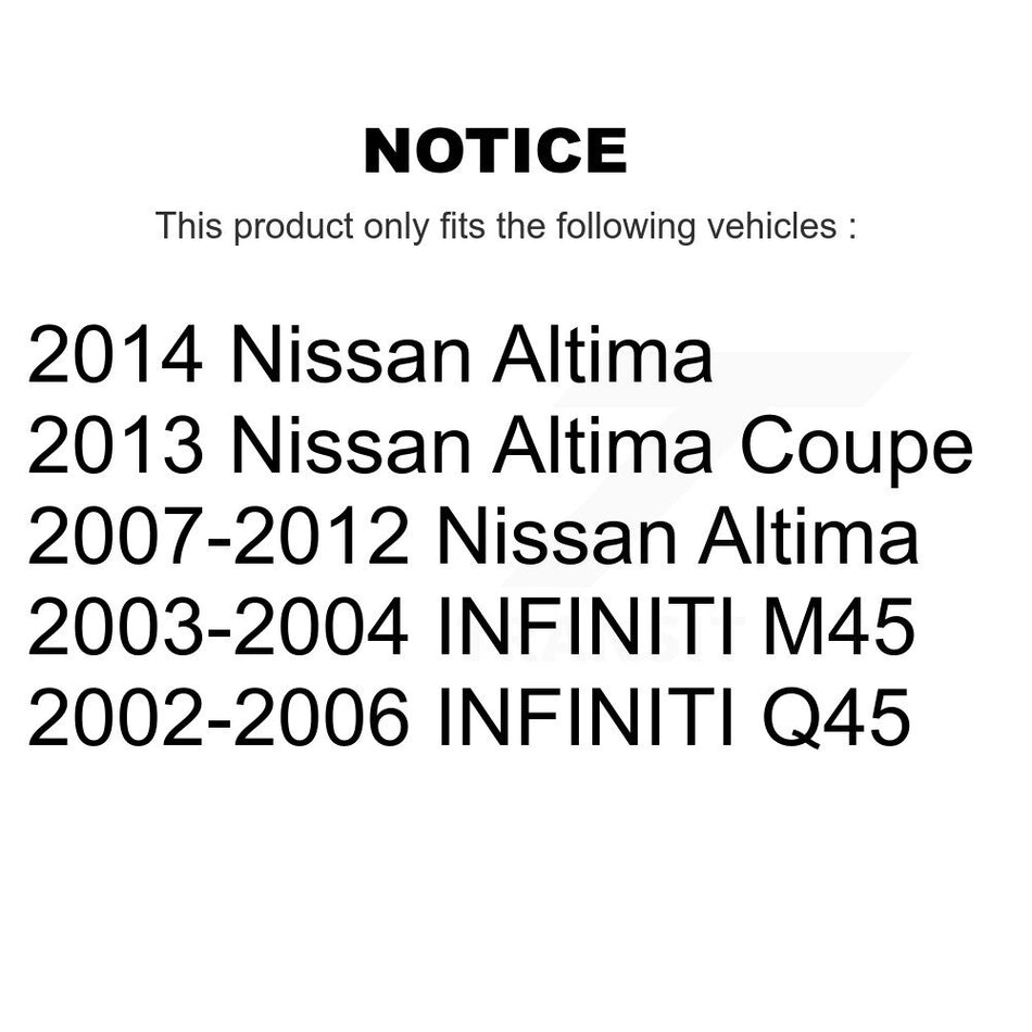 Rear Parking Brake Hardware Kit 13-H17397 For Nissan Altima INFINITI Q45 M45