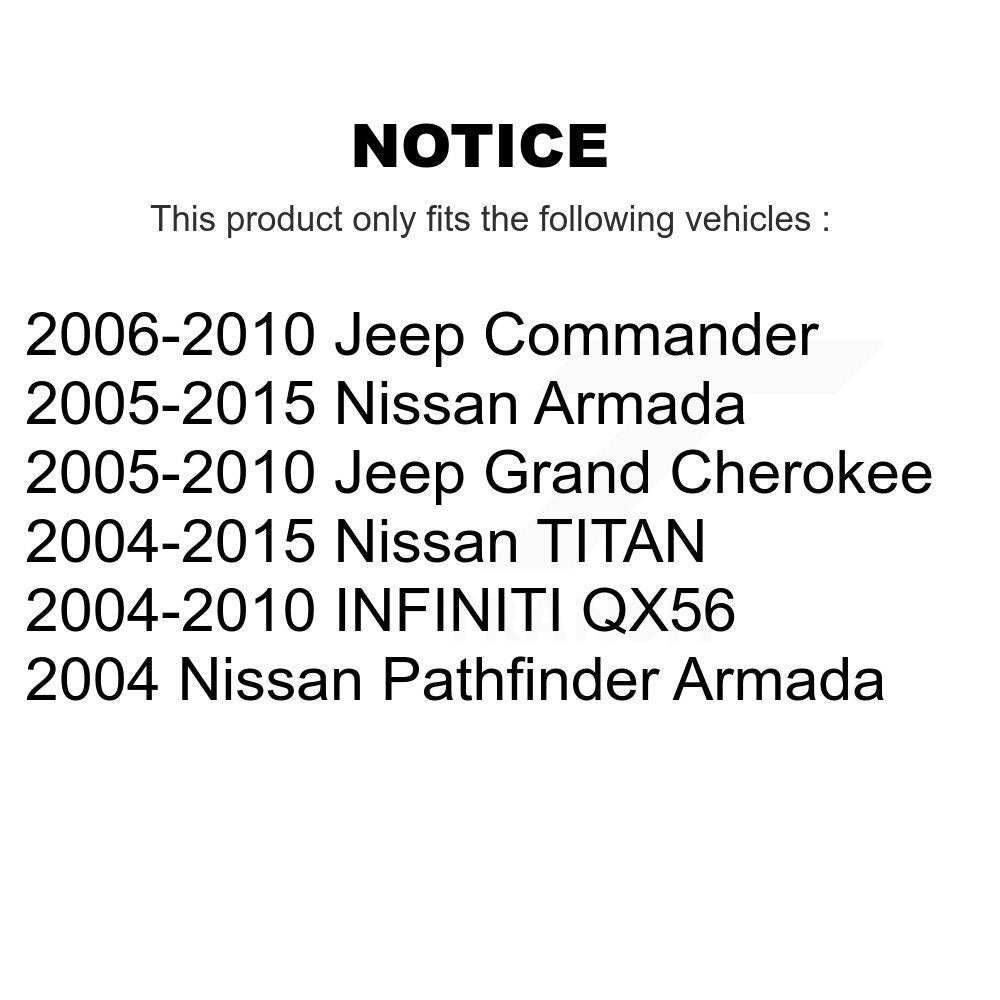 Rear Parking Brake Hardware Kit 13-H17401 For Jeep Nissan Grand Cherokee TITAN Armada Commander QX56