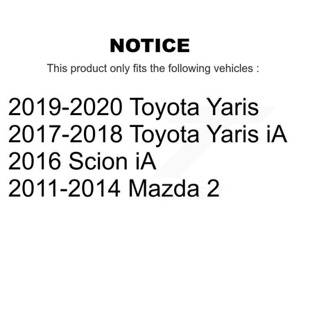 Rear Drum Brake Hardware Kit 13-H17465 For Mazda 2 Toyota Yaris iA Scion