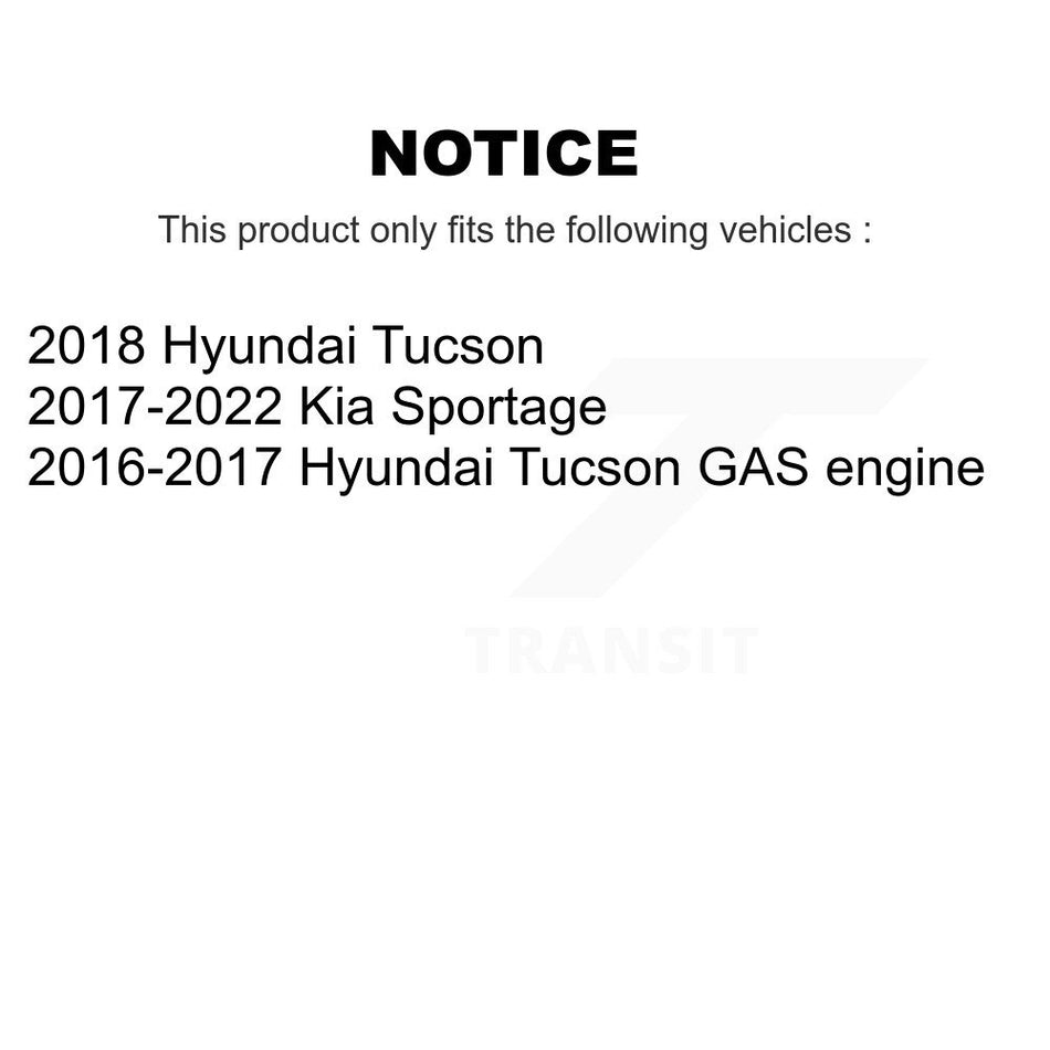Rear Parking Brake Hardware Kit 13-H17498 For Hyundai Tucson Kia Sportage
