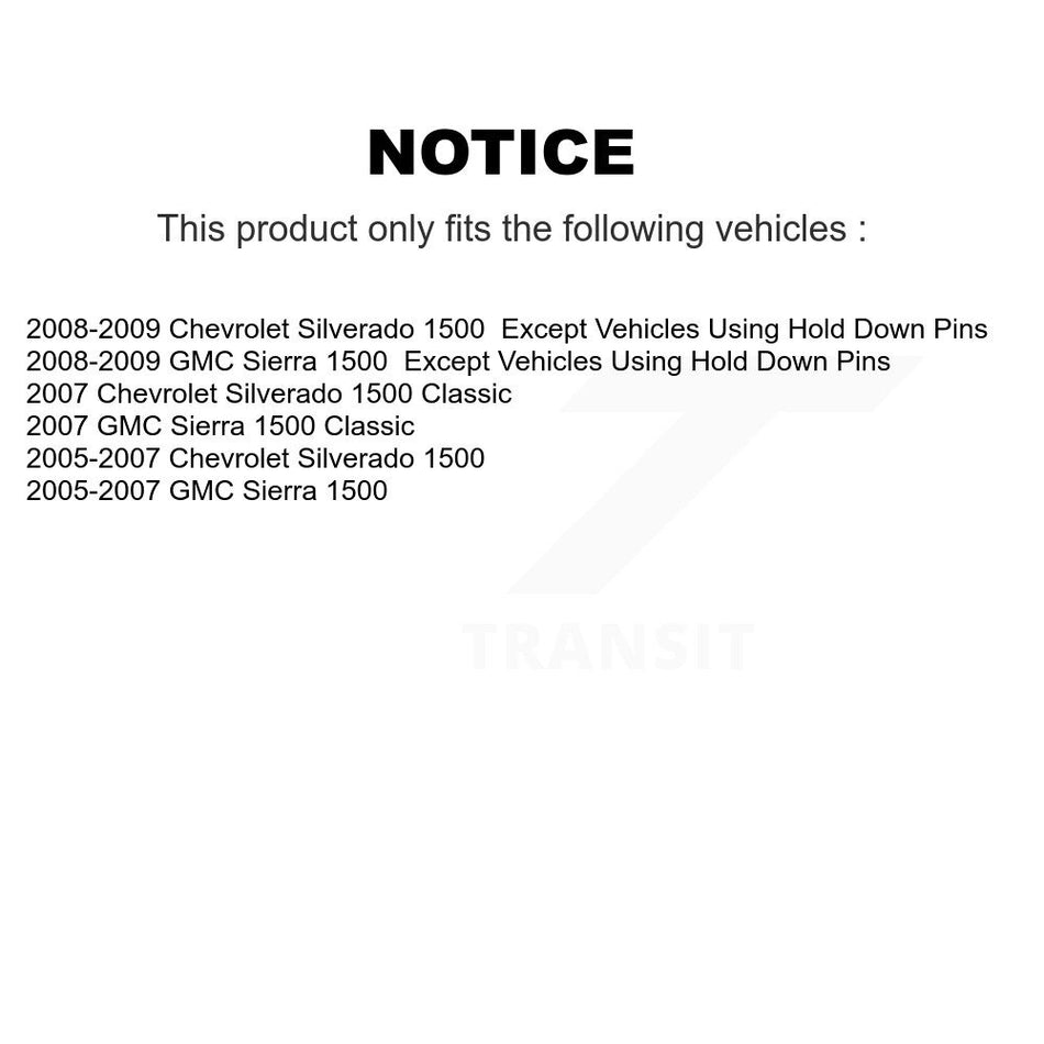 Rear Drum Brake Hardware Kit 13-H7338 For Chevrolet GMC Silverado 1500 Sierra Classic