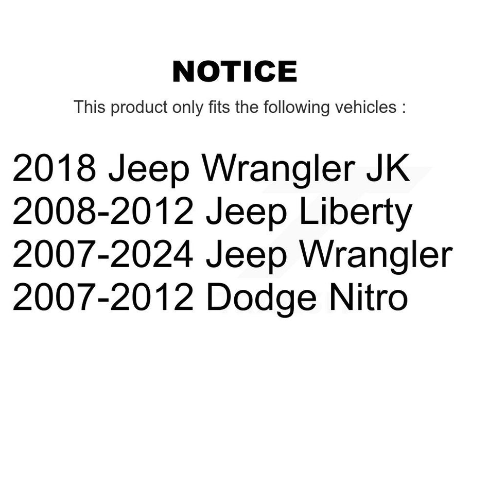 Rear Parking Brake Hardware Kit 13-H7353 For Jeep Wrangler Liberty JK Dodge Nitro