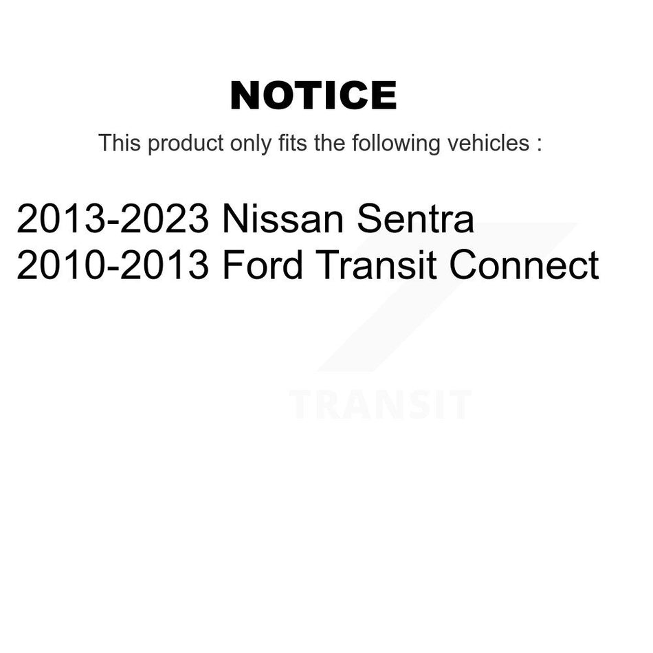 Rear Drum Brake Hardware Kit 13-H7366 For Nissan Sentra Ford Transit Connect