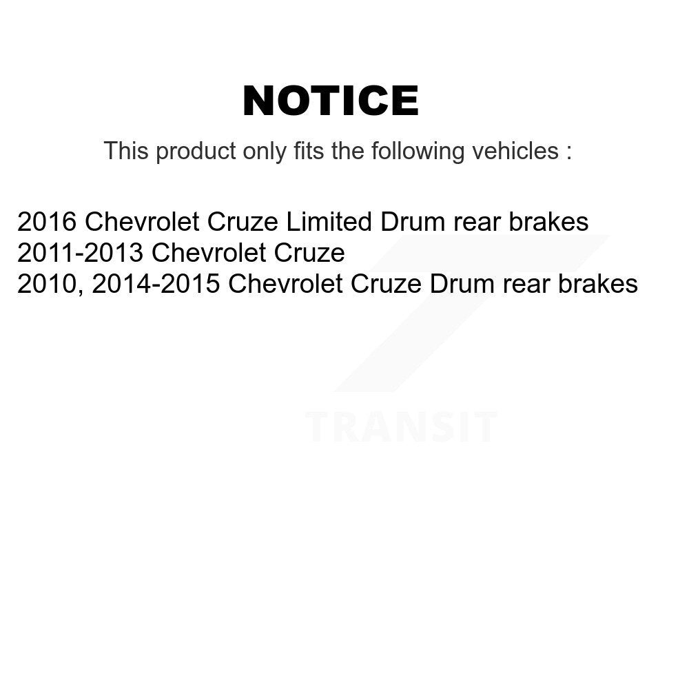 Rear Drum Brake Hardware Kit 13-H7369 For Chevrolet Cruze Limited