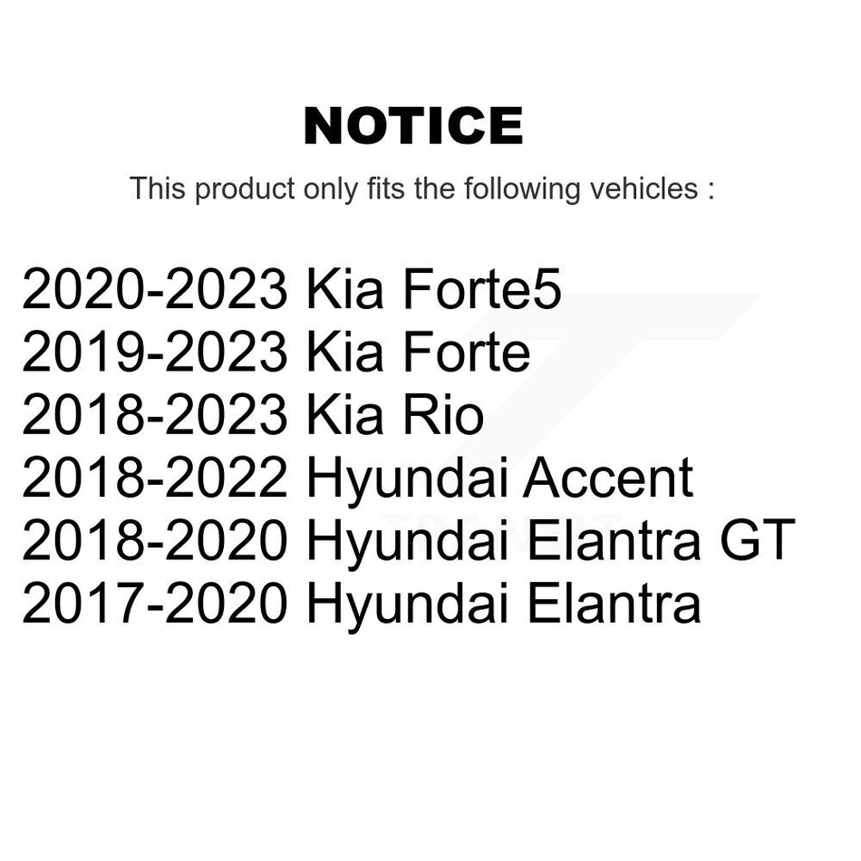 Cabin Air Filter 54-WP10319 For Hyundai Elantra Kia Forte Accent Rio GT Forte5