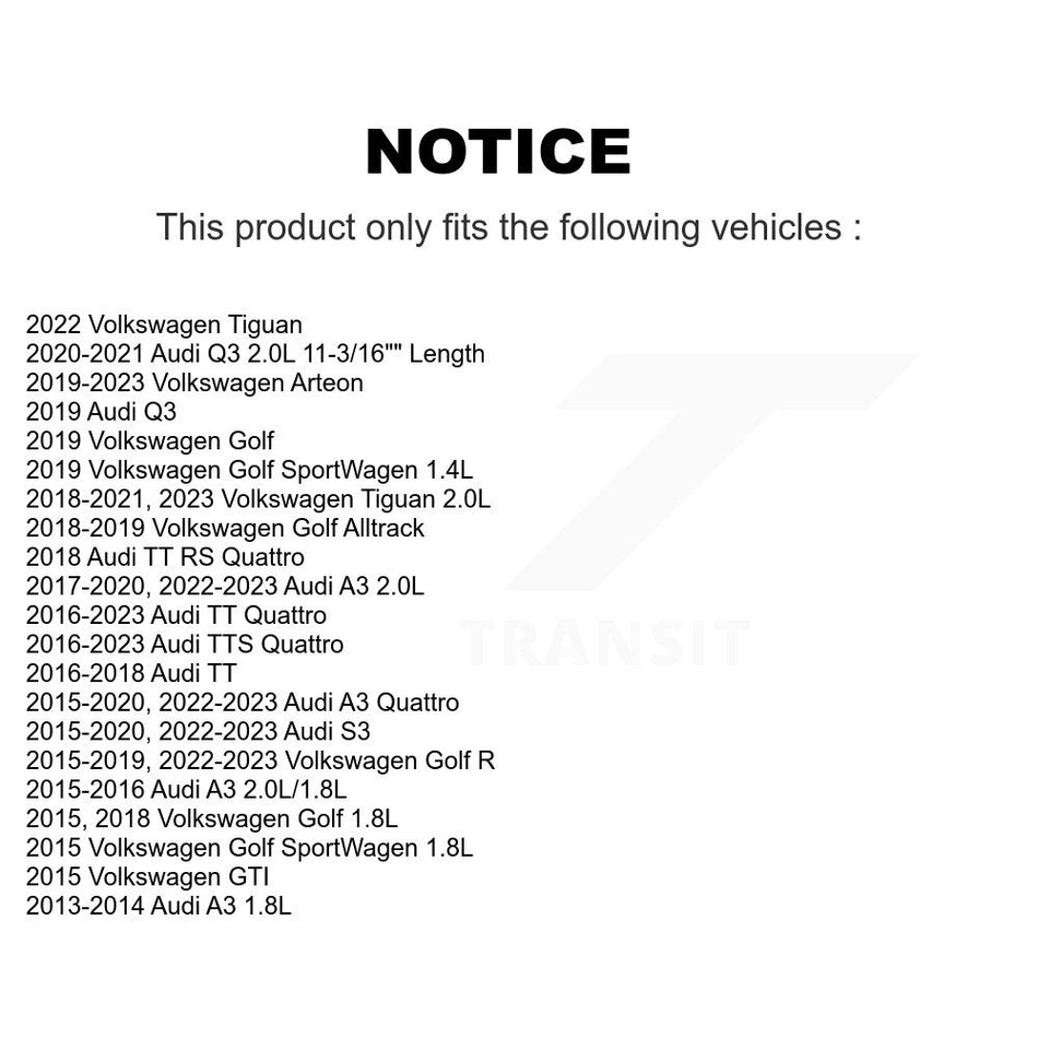 Air Filter 57-WA10268 For Volkswagen Tiguan Audi A3 Quattro Golf GTI SportWagen R S3 Q3 Alltrack TT Arteon TTS RS