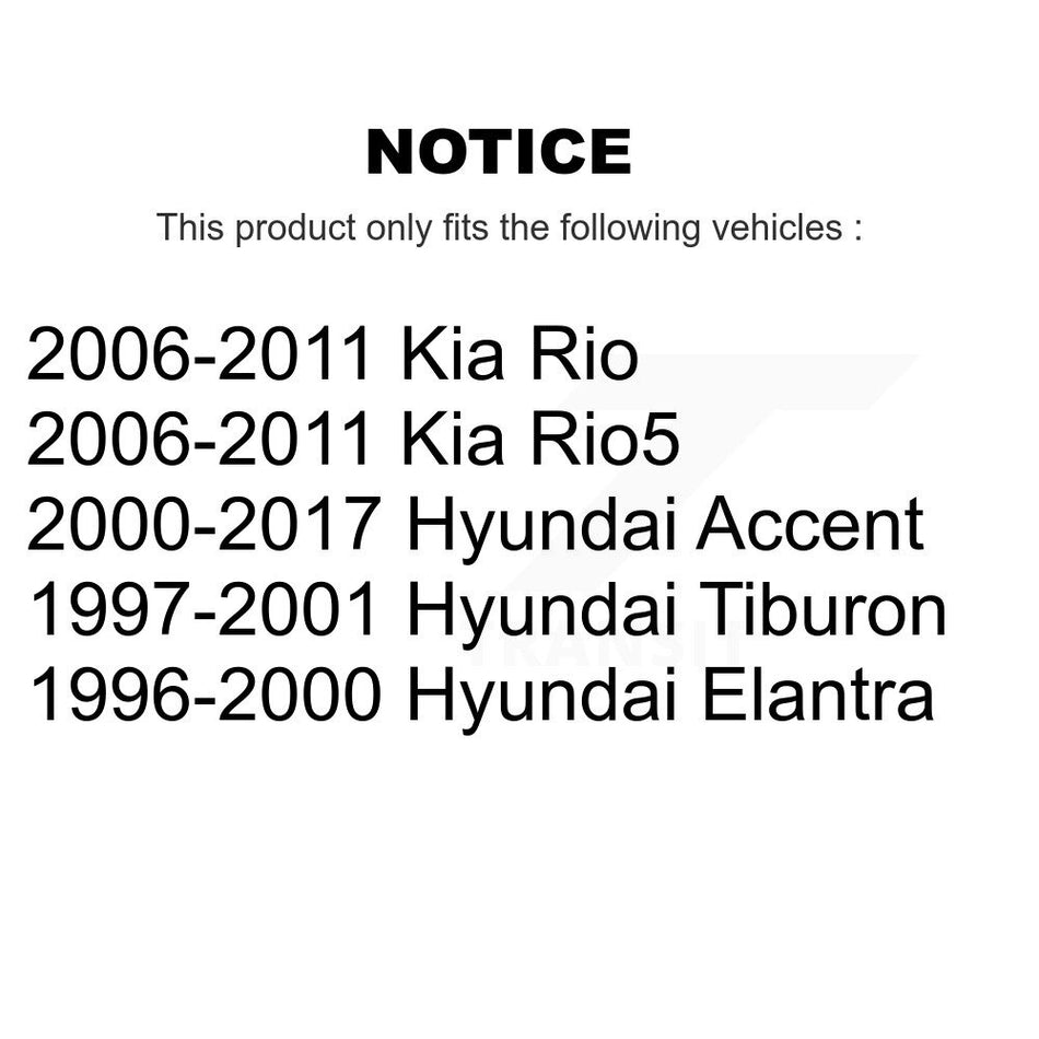 Front Wheel Bearing 70-510055 For Hyundai Accent Kia Rio Rio5 Tiburon Elantra