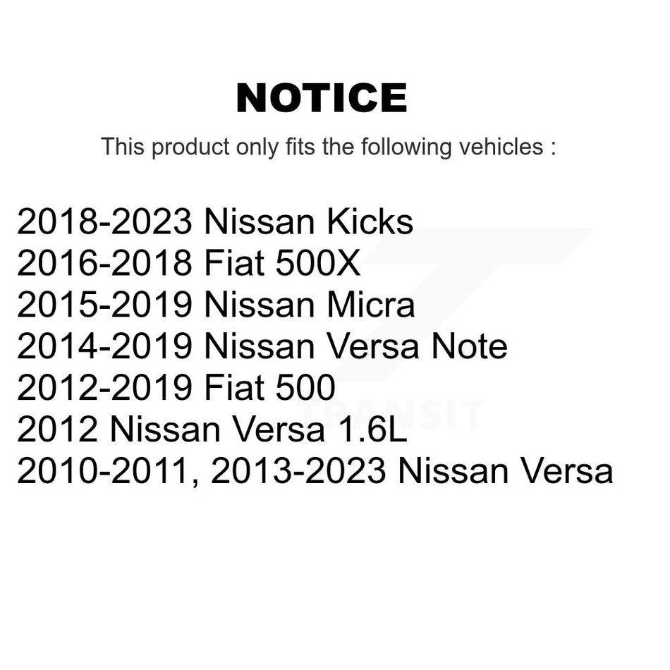 Front Wheel Bearing 70-510112 For Nissan Kicks Micra Versa Note Fiat 500 500X