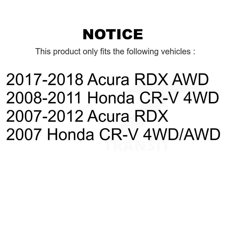 Rear Wheel Bearing Hub Assembly 70-512345 For Honda CR-V Acura RDX