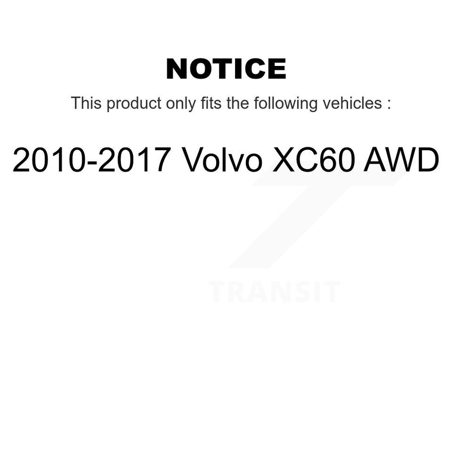 Rear Wheel Bearing Hub Assembly 70-512524 For 2010-2017 Volvo XC60 AWD