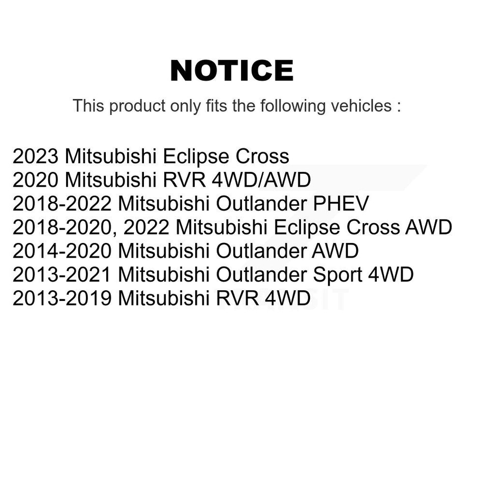 Rear Wheel Bearing Hub Assembly 70-512564 For Mitsubishi RVR Outlander Eclipse Cross PHEV Sport