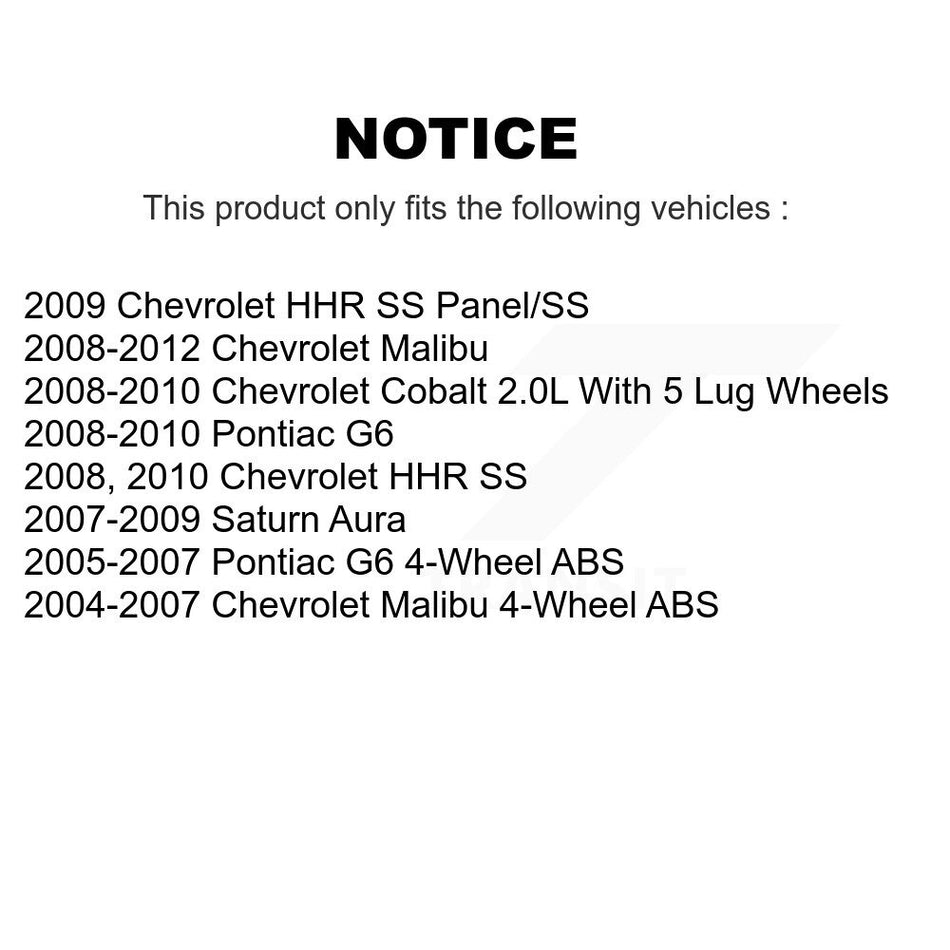 Front Wheel Bearing Hub Assembly 70-513214 For Chevrolet Malibu Pontiac G6 Cobalt HHR Saturn Aura