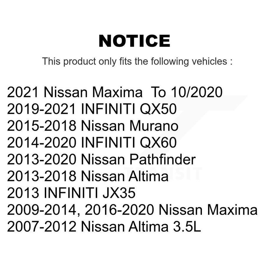 Front Wheel Bearing Hub Assembly 70-513296 For Nissan Altima Maxima Pathfinder INFINITI Murano QX60 JX35 QX50