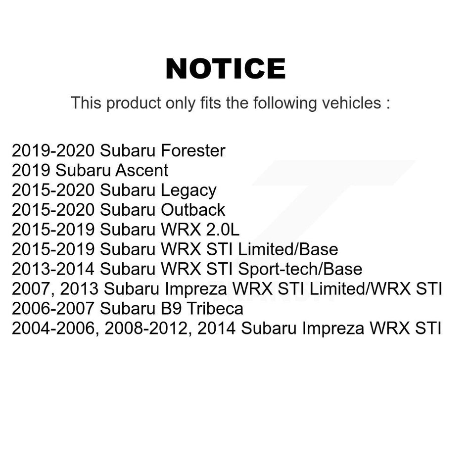 Front Wheel Bearing Hub Assembly 70-513302 For Subaru Outback Impreza Legacy Forester WRX Ascent STI B9 Tribeca