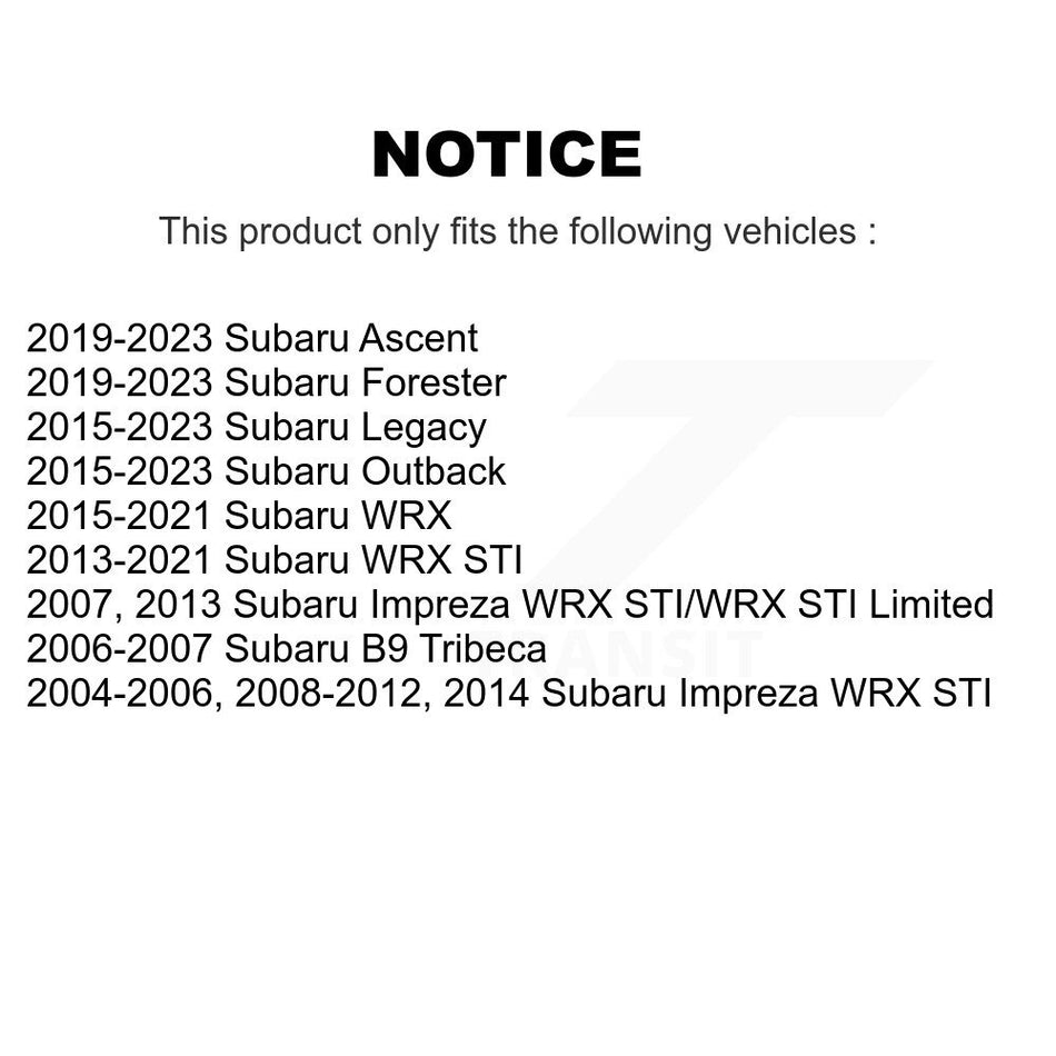 Front Wheel Bearing Hub Assembly 70-513302 For Subaru Outback Impreza Forester Ascent WRX Legacy STI