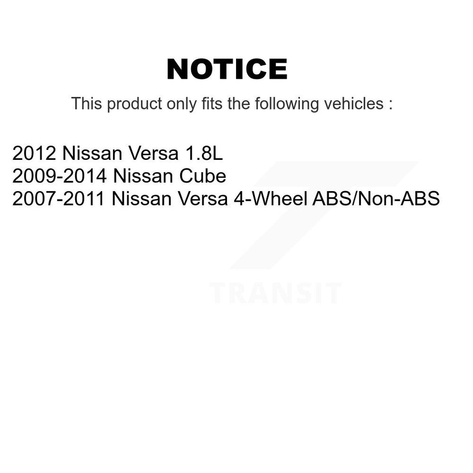 Front Wheel Bearing Hub Assembly 70-513373 For Nissan Versa Cube