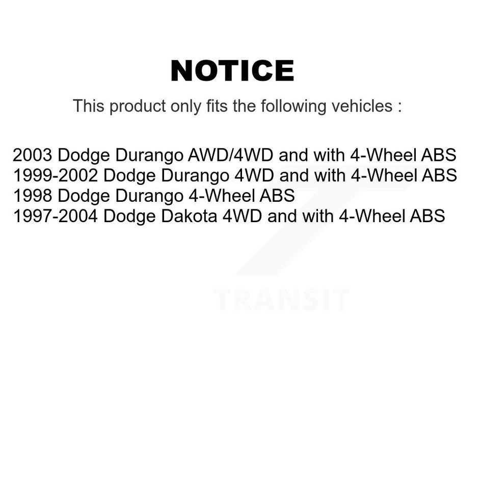 Front Left Wheel Bearing Hub Assembly 70-515008 For Dodge Dakota Durango