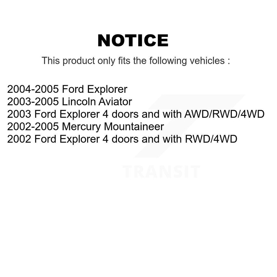 Front Wheel Bearing Hub Assembly 70-515050 For Ford Explorer Lincoln Aviator Mercury Mountaineer