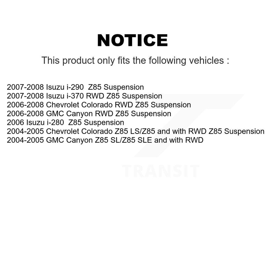 Front Left Wheel Bearing Hub Assembly 70-515104 For Chevrolet Colorado GMC Canyon Isuzu i-290 i-280 i-370